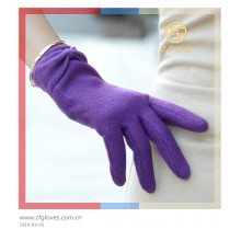 Customized wool stylish touch gloves for lady